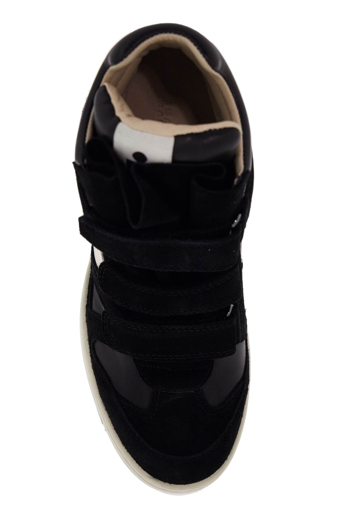 Suede Leather Bekett Sneakers  - Nero