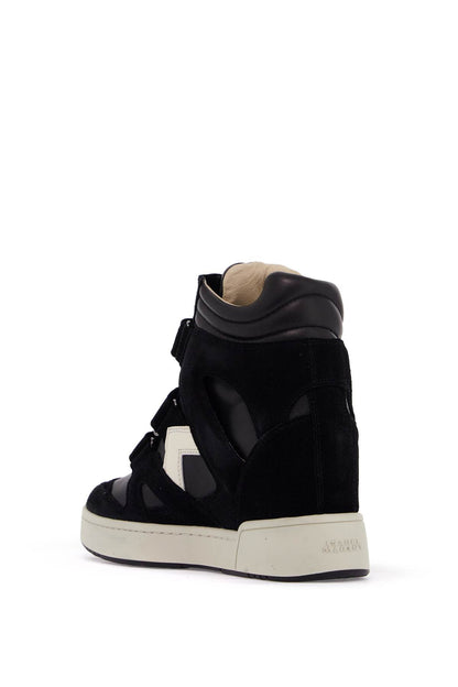 Suede Leather Bekett Sneakers  - Nero