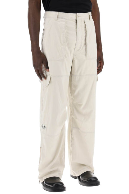 Microfiber Cargo Pants In Seven  - Beige