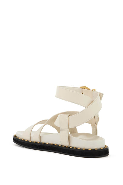 Blaise Flat Sandals  - White