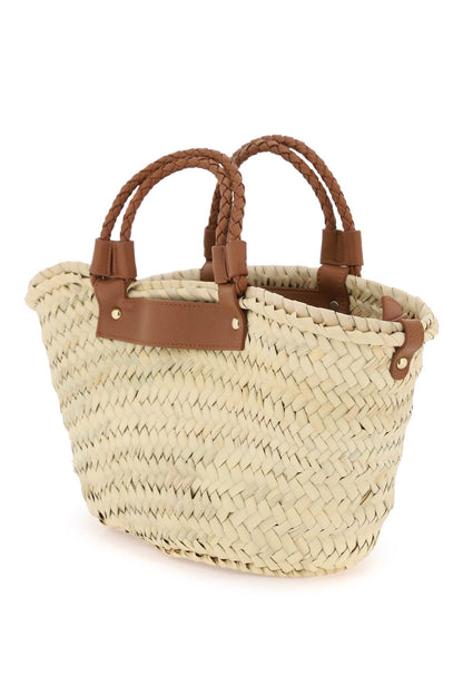 Raffia Basket Bag For  - Beige