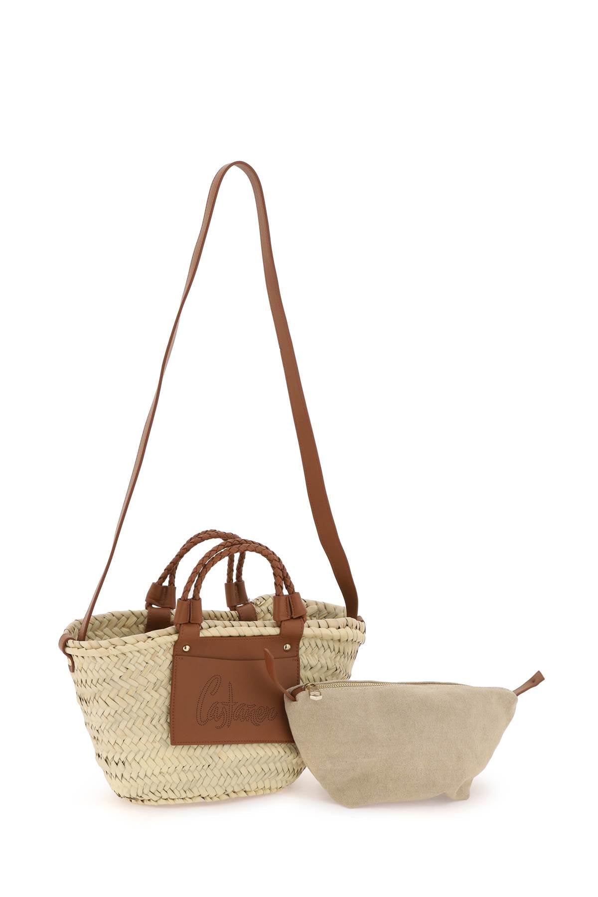 Raffia Basket Bag For  - Beige