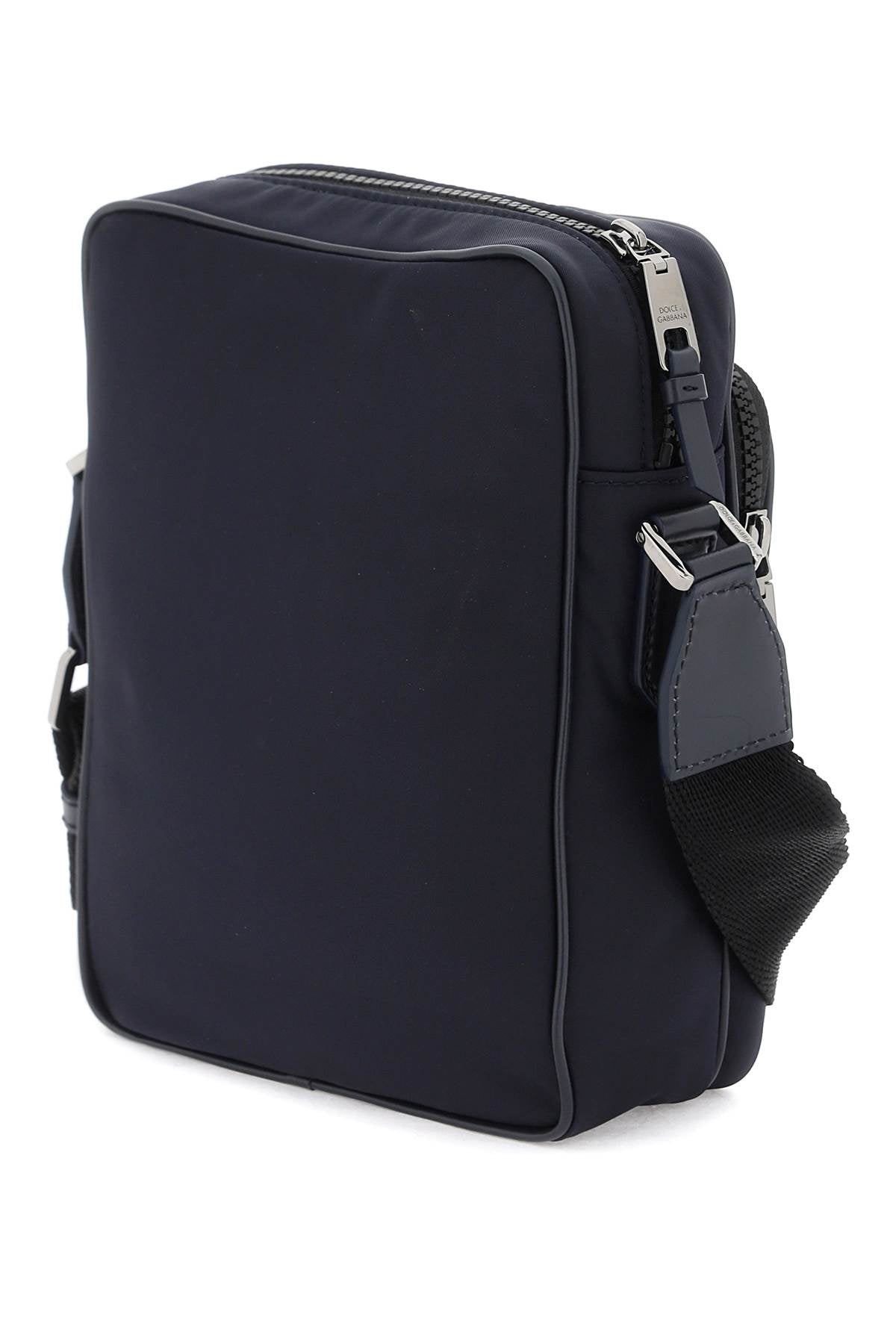 Nylon Crossbody Bag  - Blu