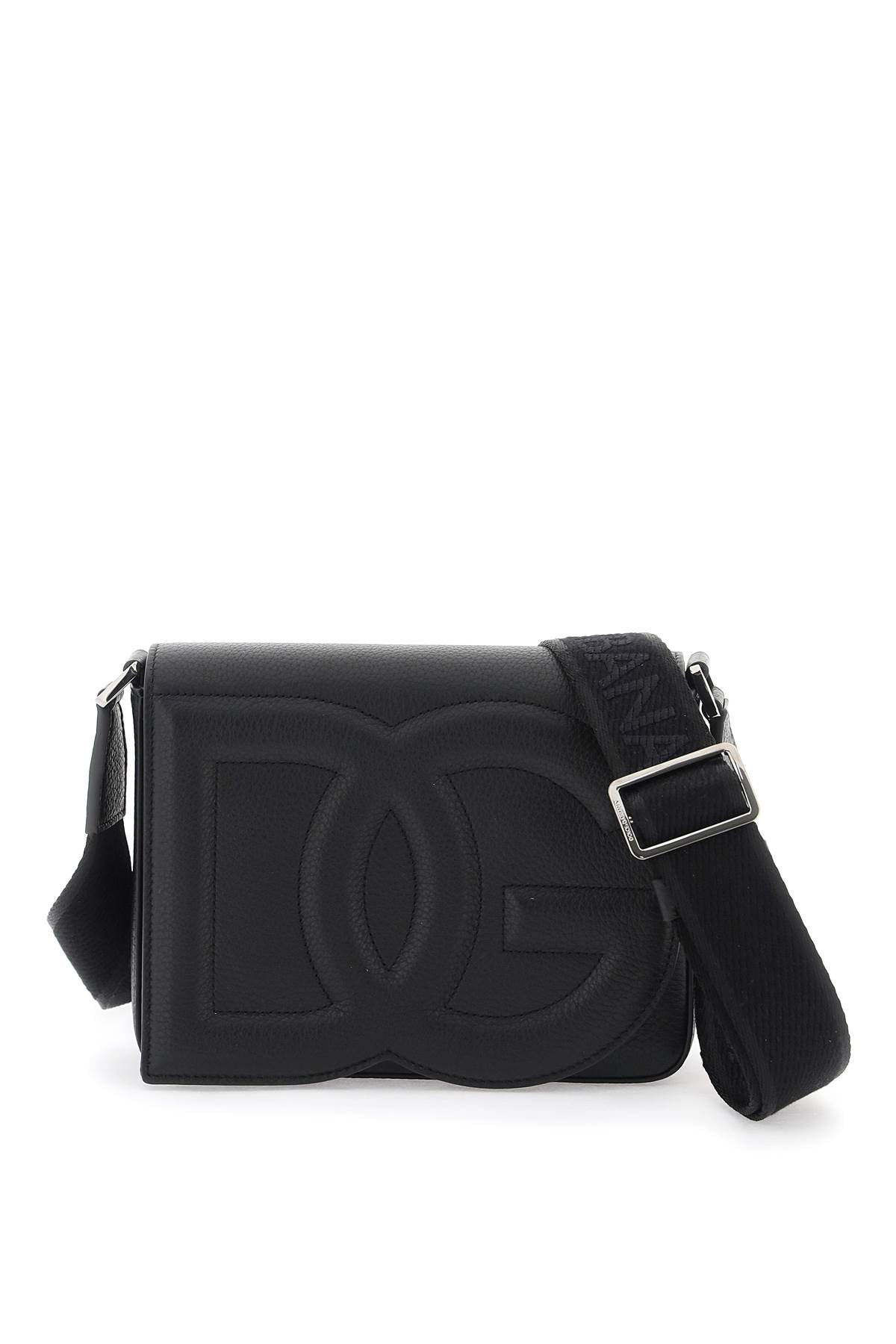 Medium-sized Dg Logo Shoulder Bag  - Black