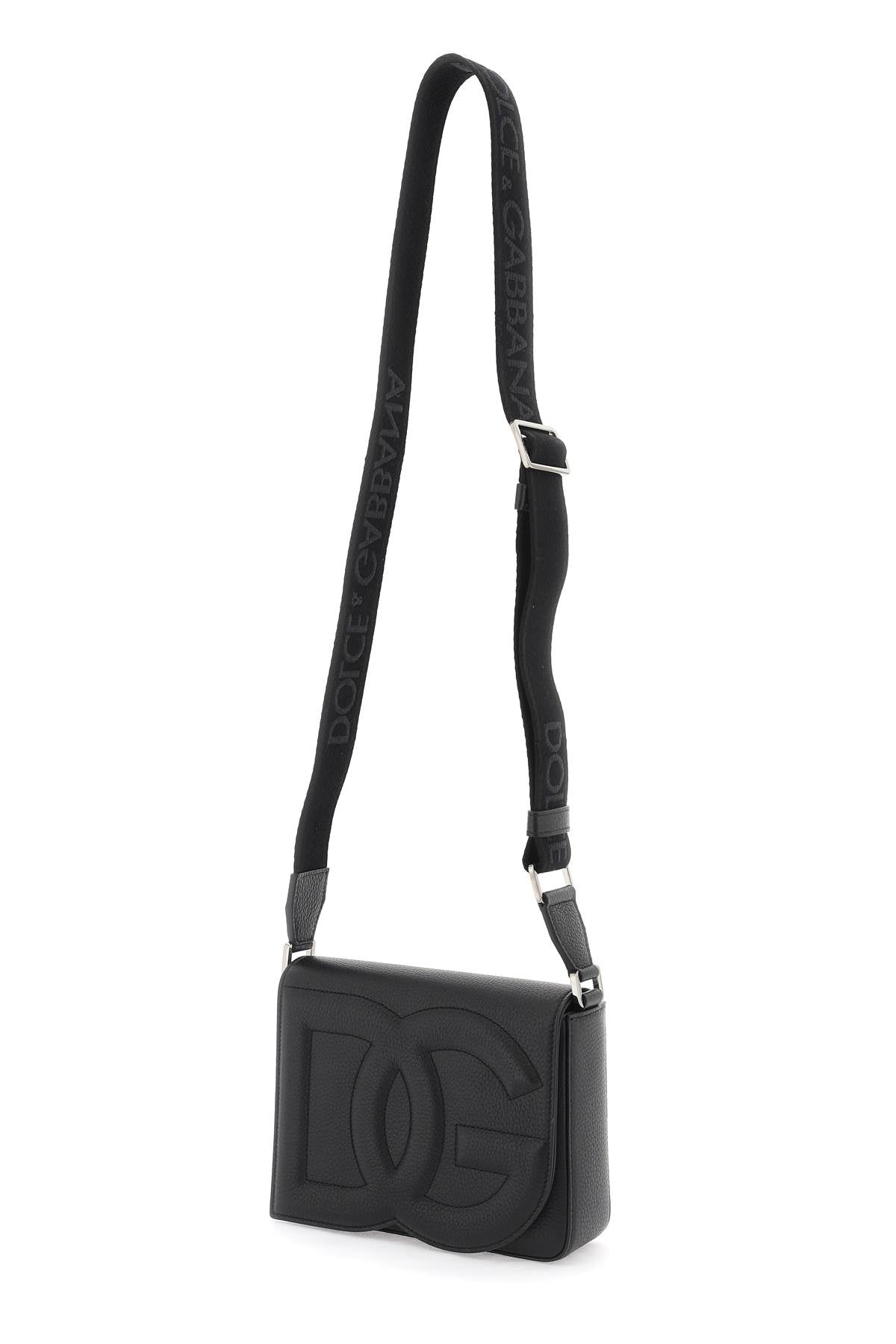 Medium-sized Dg Logo Shoulder Bag  - Black