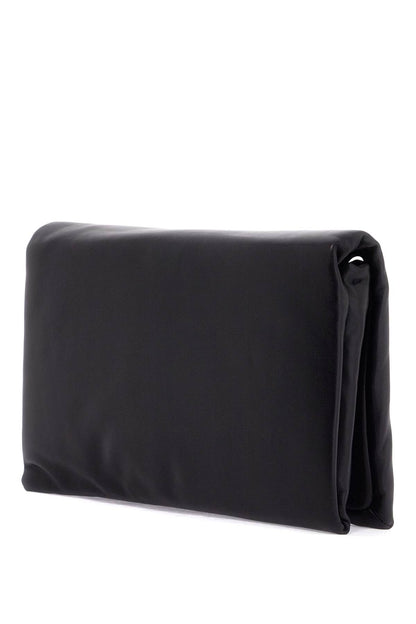 Nappa Leather Shoulder Bag  - Black