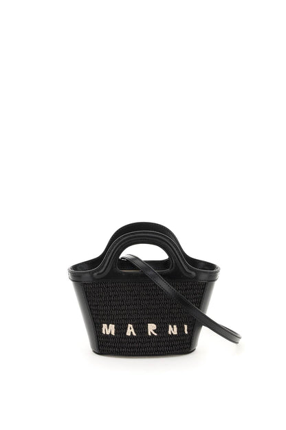 Micro Tropicalia Bucket Bag  - Black