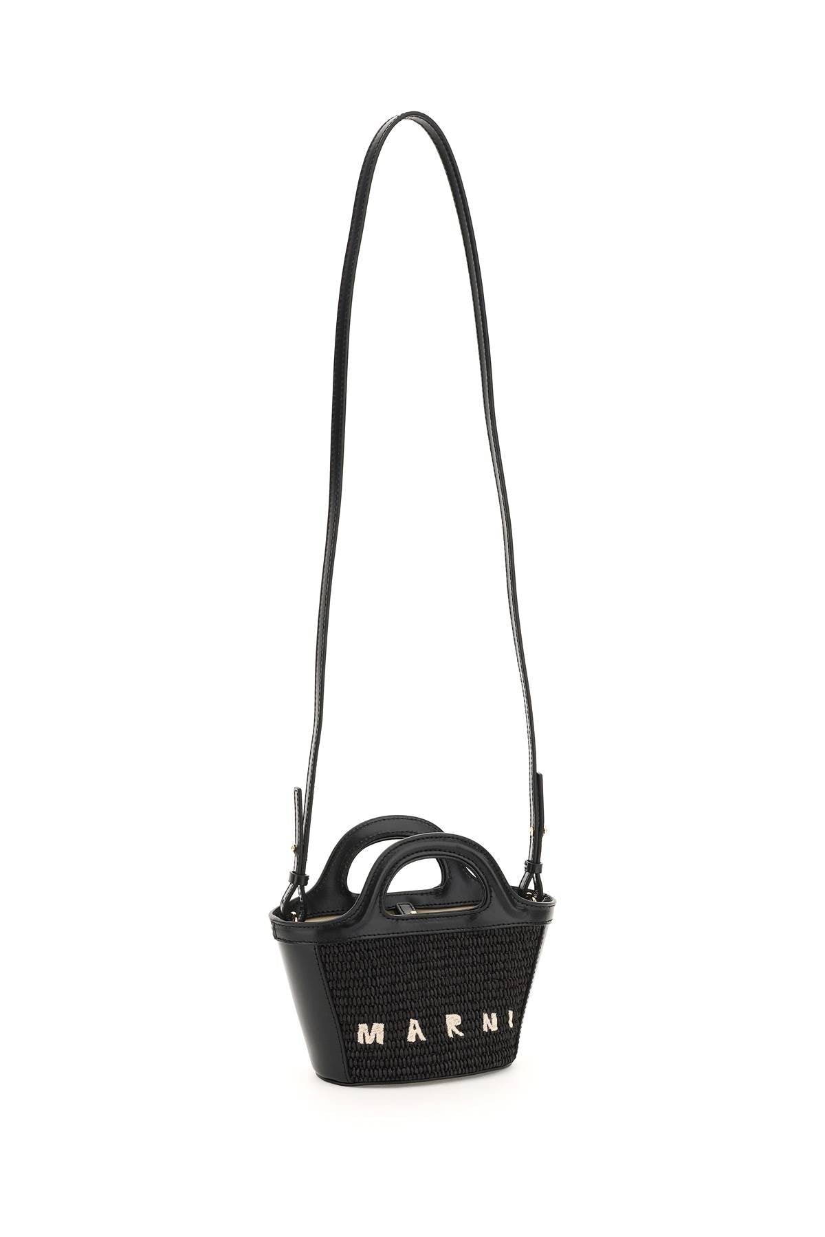 Micro Tropicalia Bucket Bag  - Black