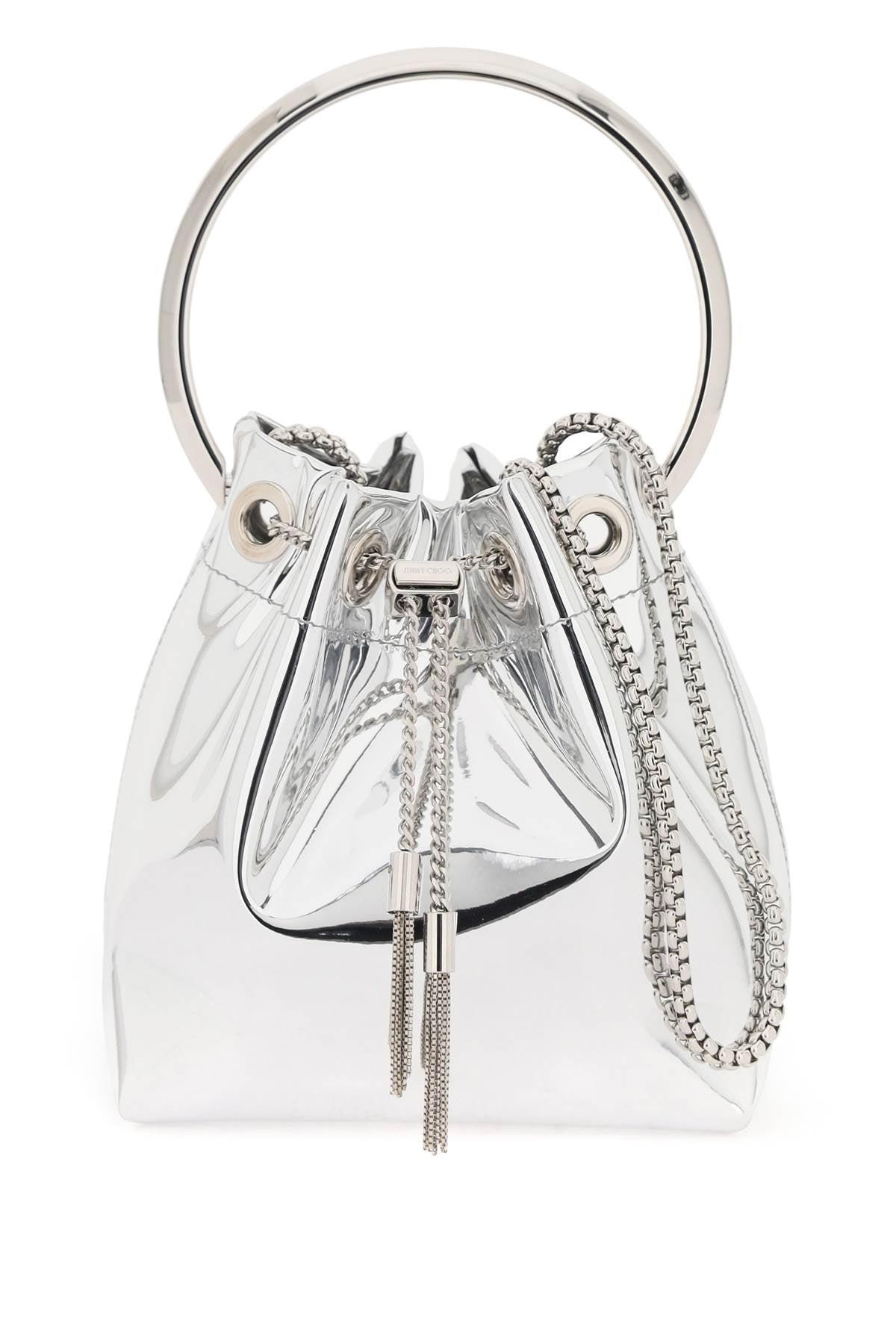 Bon Bon Mirror-effect Bag  - Silver