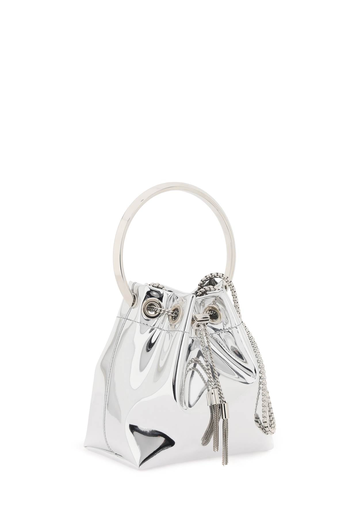 Bon Bon Mirror-effect Bag  - Silver