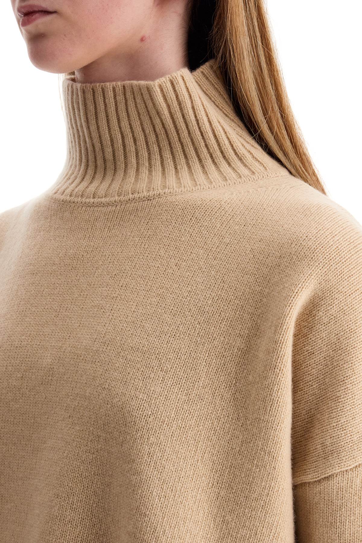 'borgia High-neck Pullover Sweater  - Neutro