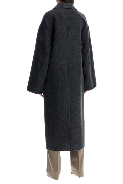 Long Wool And Cashmere Coat 'borne  - Grey