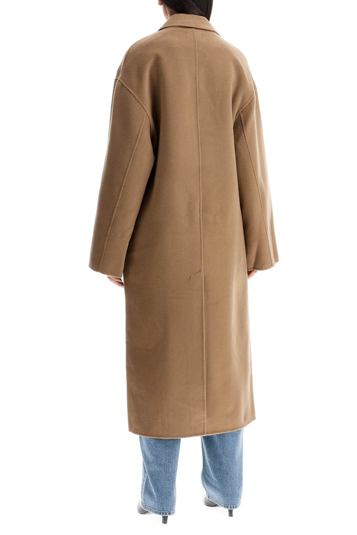 Long Wool And Cashmere Coat 'borne  - Beige