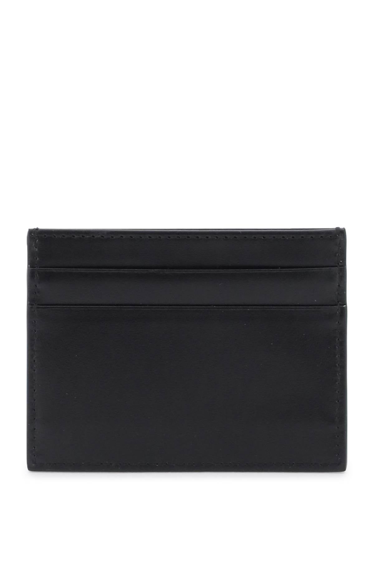 Logo Leather Cardholder  - Black