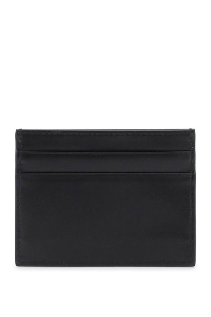 Logo Leather Cardholder  - Black