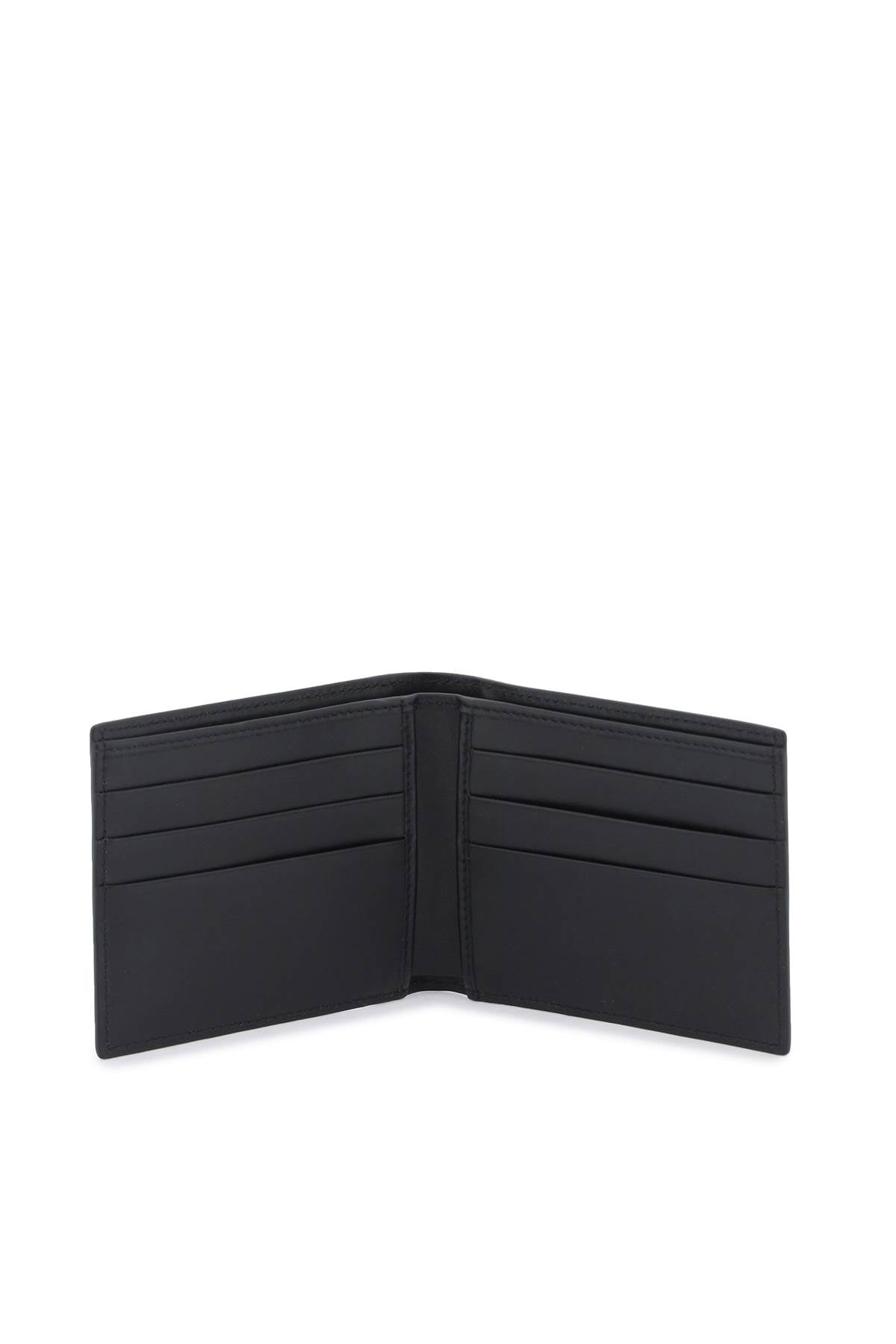 Leather Bi-fold Wallet  - Black