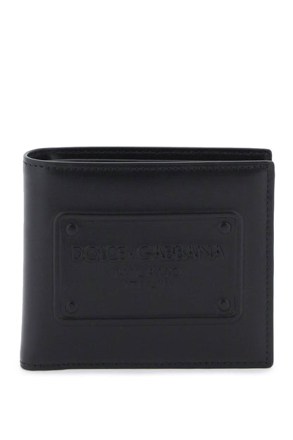 Leather Bi-fold Wallet  - Black