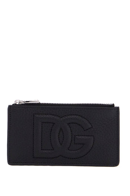 Logo Card Holder Wallet  - Black