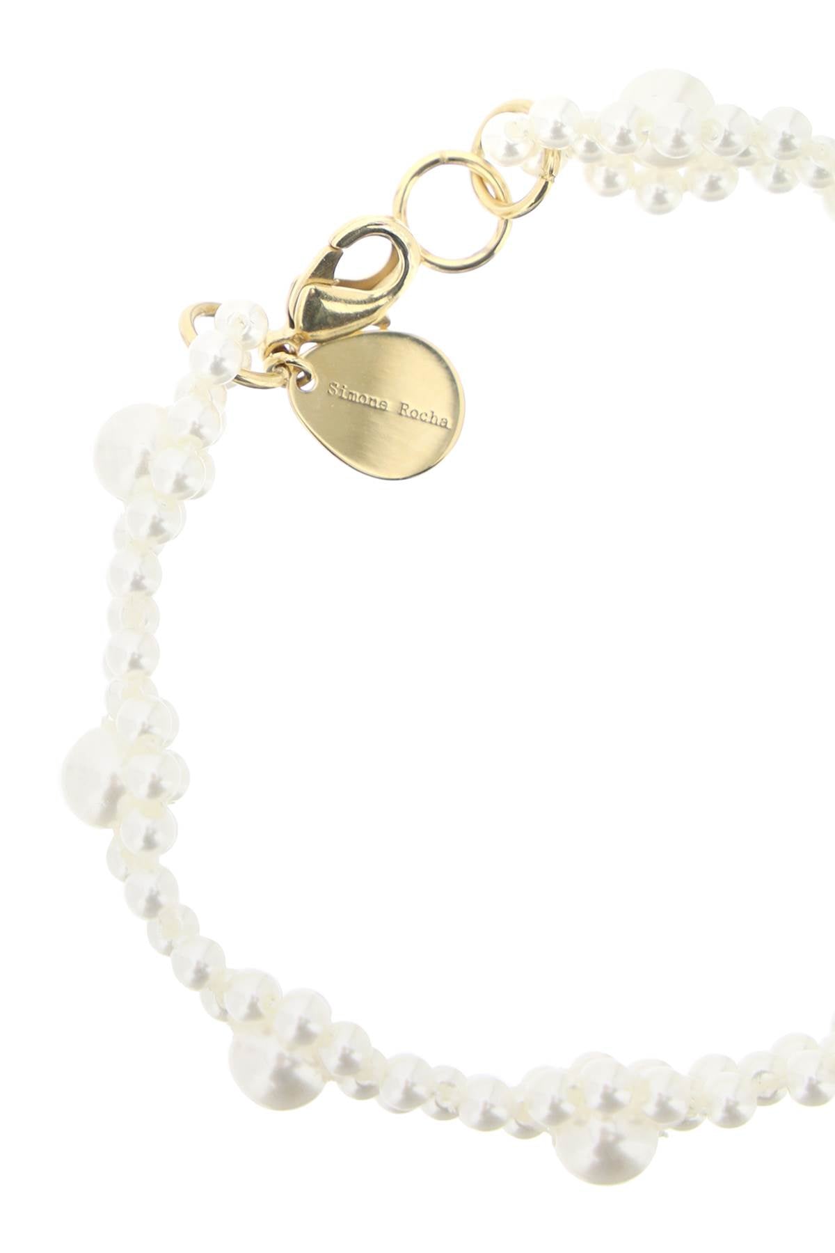 Bracelet With Daisy-shaped Beads  - White