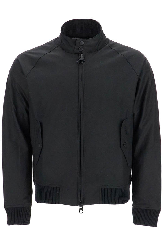 Cino\n\nwaxed Cotton Bomber Door  - Black