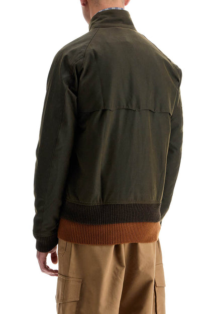 Cino\n\nwaxed Cotton Bomber Door  - Green