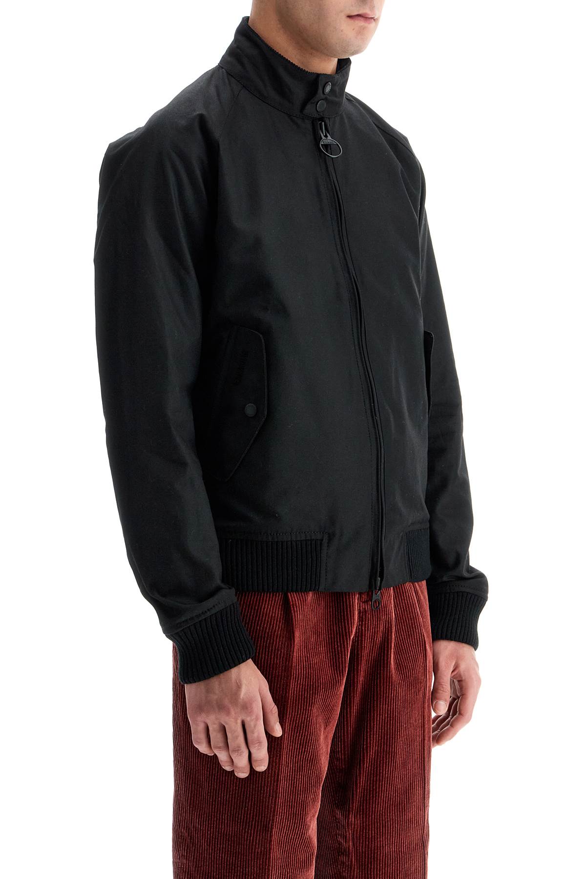 Cino\n\nwaxed Cotton Bomber Door  - Black