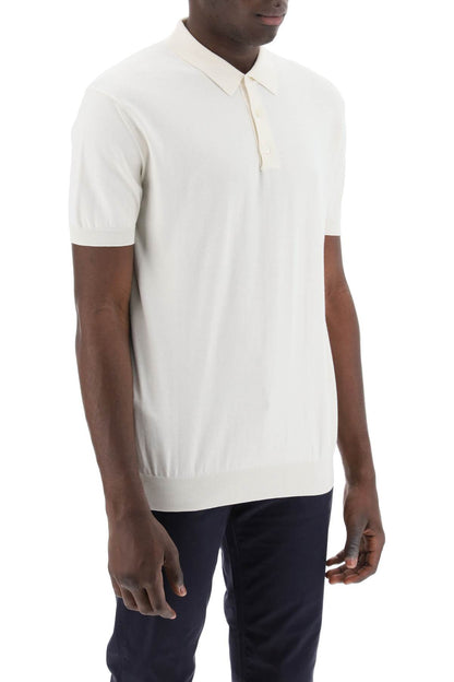 Short-sleeved Cotton Polo Shirt For  - White