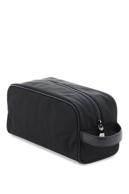 Rubberized Logo Beauty Case  - Black