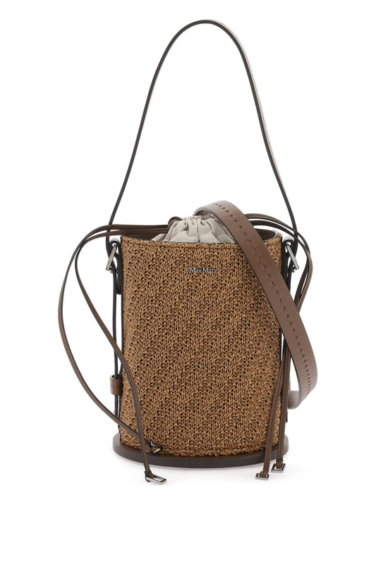 "archetype Crochet Bucket Bag"  - Brown