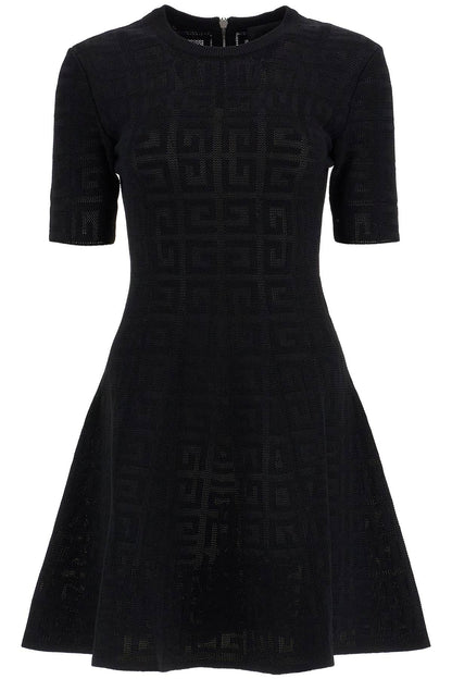 4g Knit Mini Dress  - Black