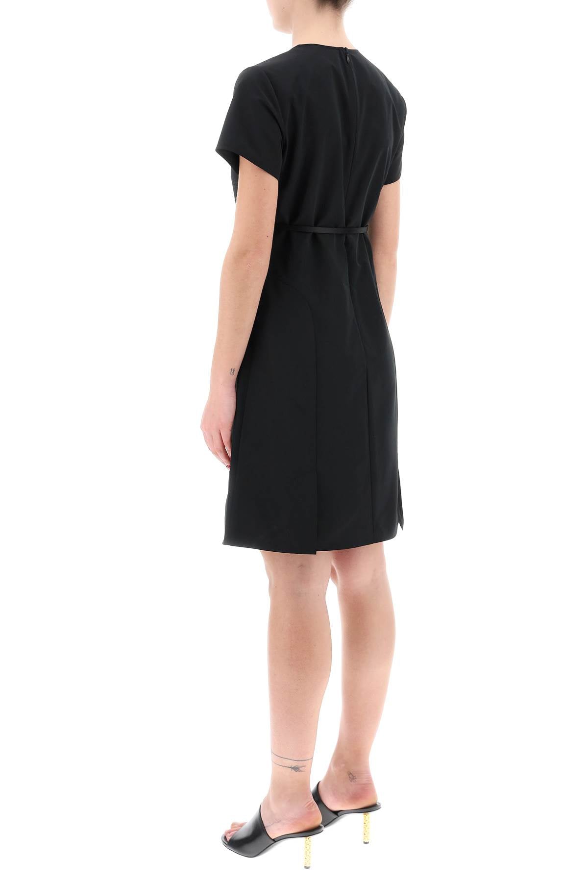 Short Voyou Dress In Taff  - Black