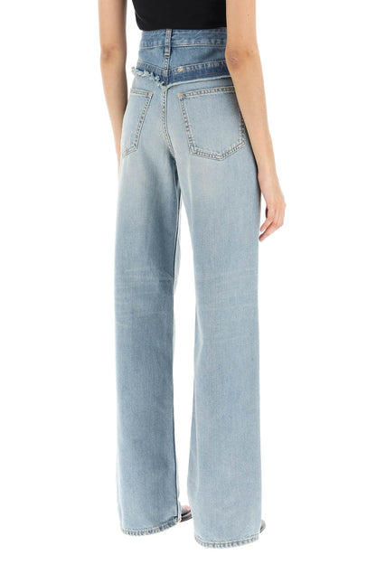 Wide Leg Jeans  - Blu