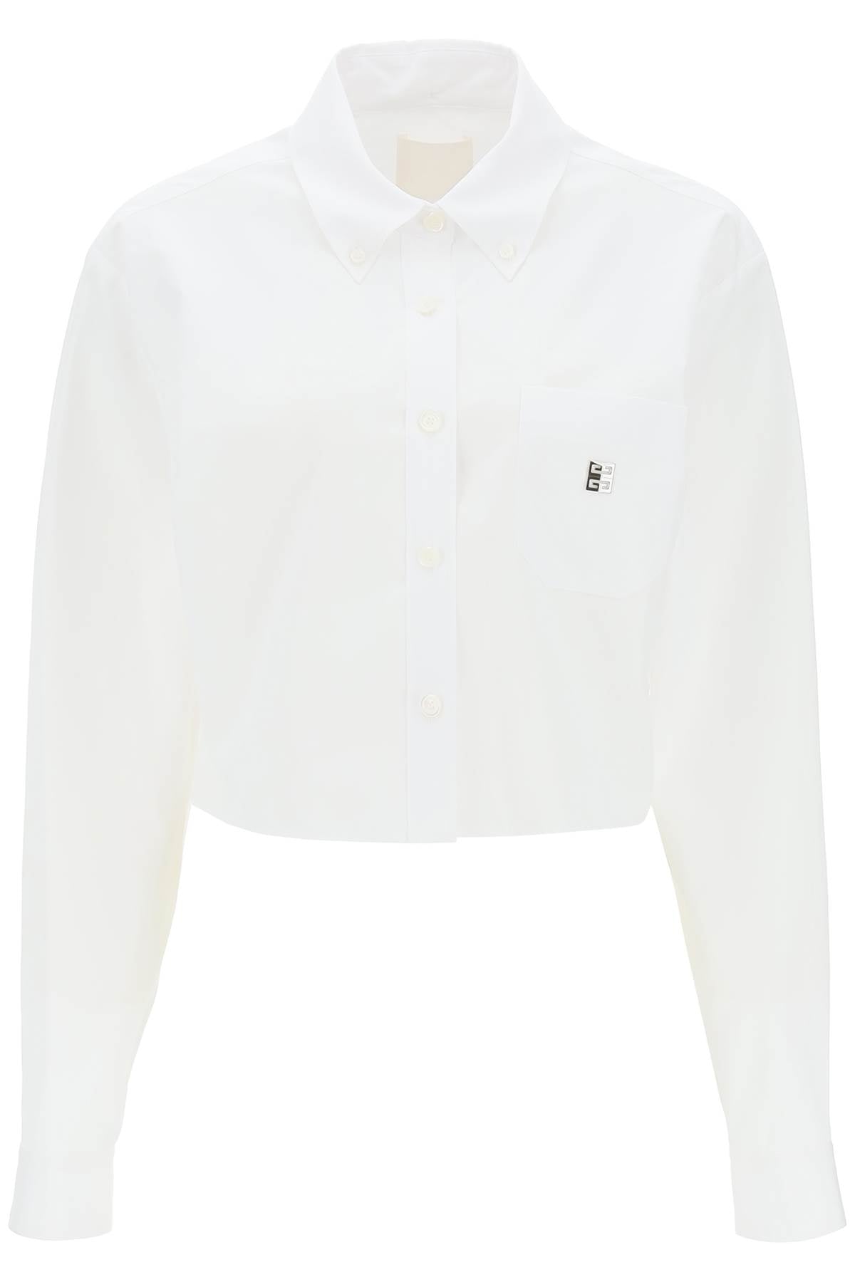 4g Cropped Shirt  - White