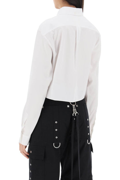 4g Cropped Shirt  - White