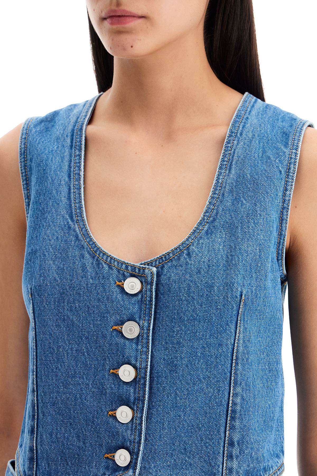 "denim Voyou Vest  - Blue