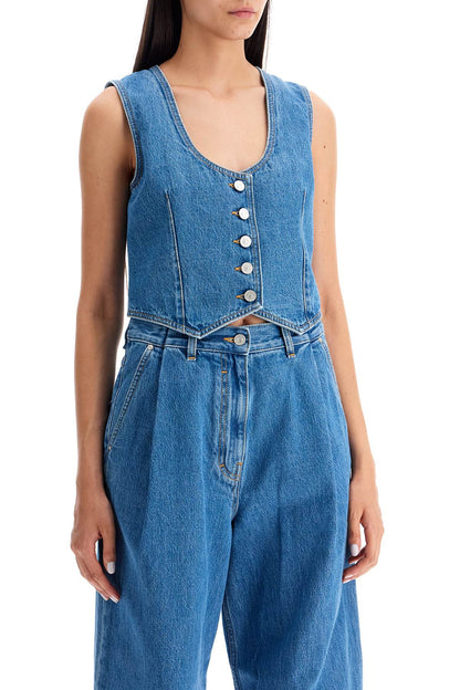 "denim Voyou Vest  - Blue