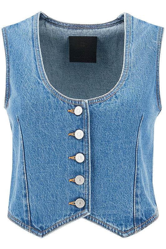 "denim Voyou Vest  - Blue