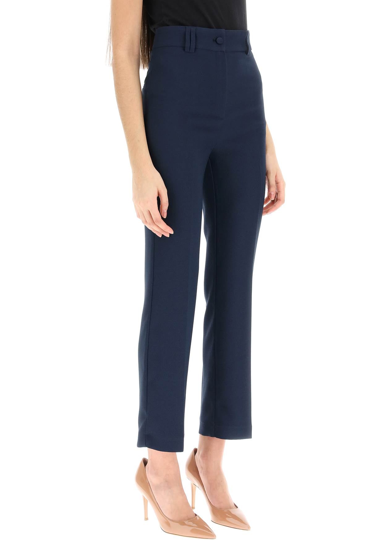 'loulou' Cady Trousers  - Blu