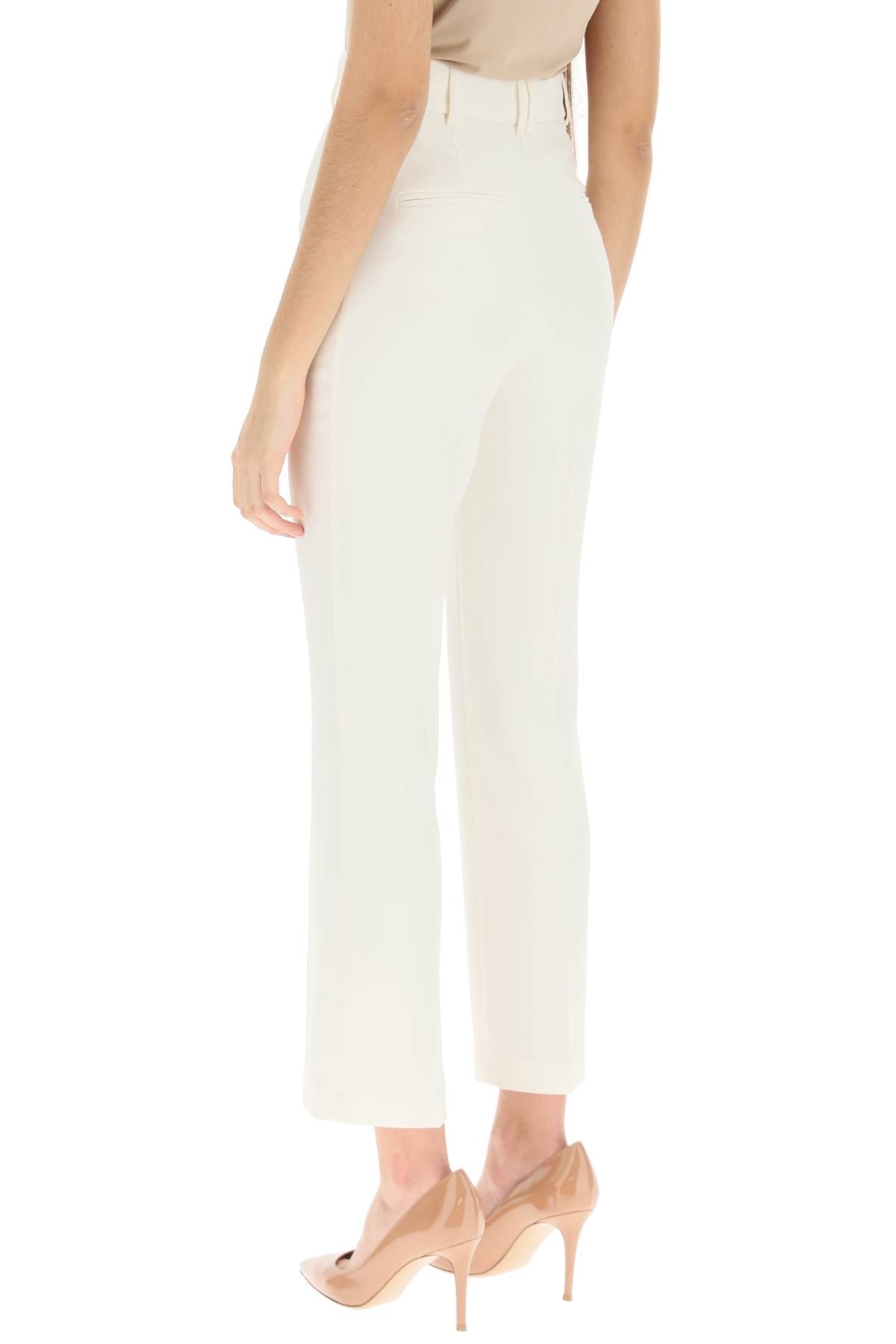 'loulou' Cady Trousers  - Bianco