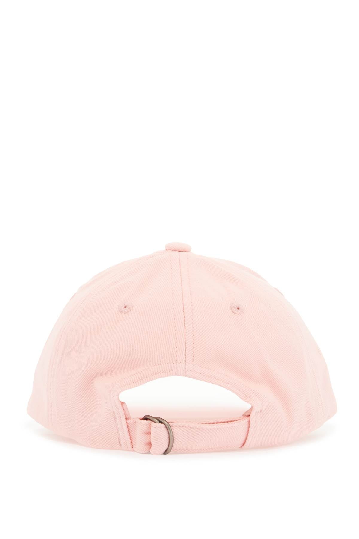 Embroidered Logo Baseball Cap With  - Pink