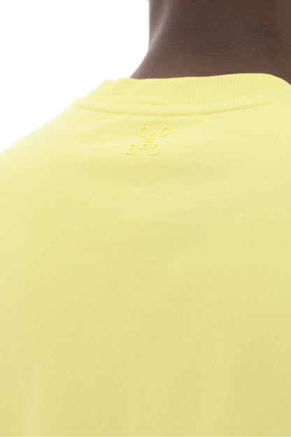 Crew-neck T-shirt  - Yellow