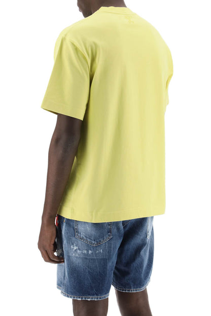 Crew-neck T-shirt  - Yellow