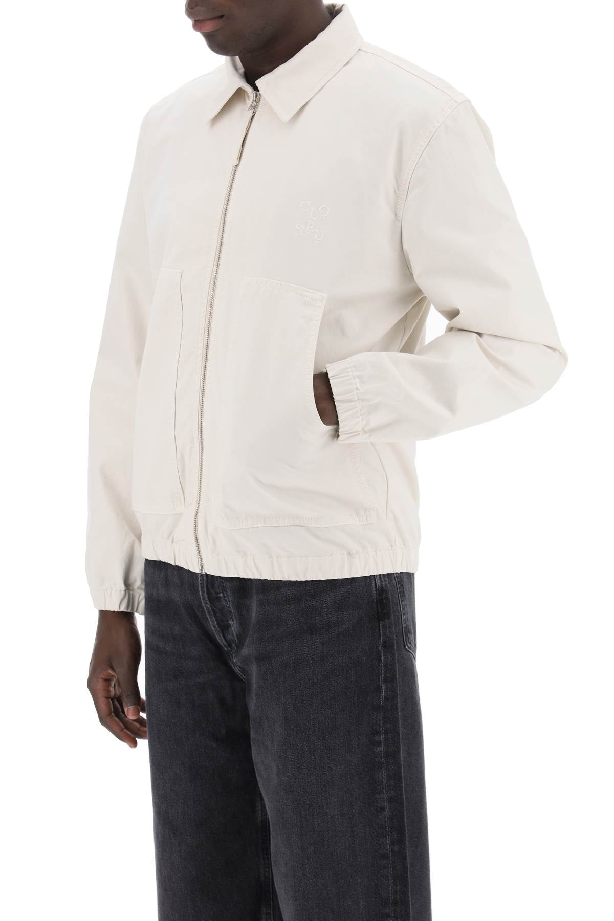 Cotton Blouson Jacket  - Neutro