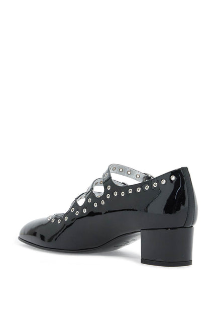 "mary Jane Camden With Eyelets  - Black