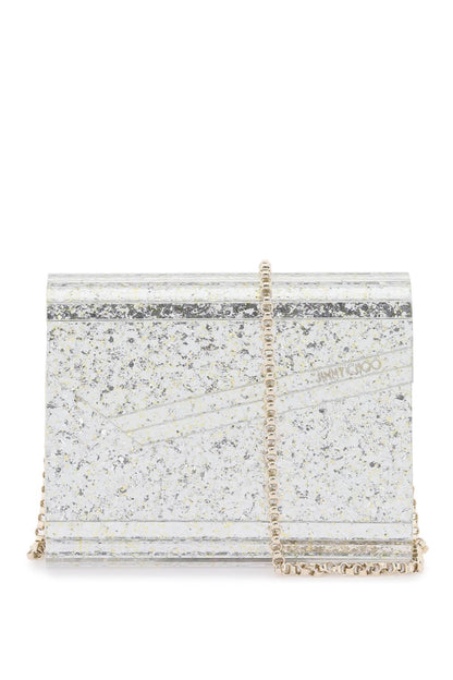 Candy Glittered Clutch  - Silver