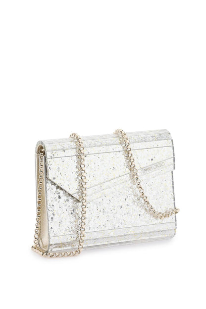 Candy Glittered Clutch  - Silver