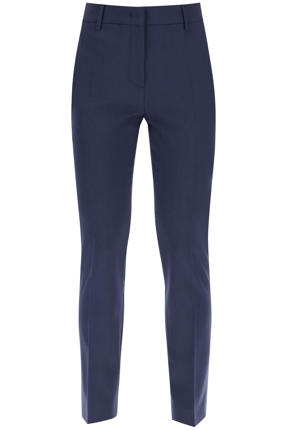 'canon' Cigarette Pants In Light Wool  - Blue