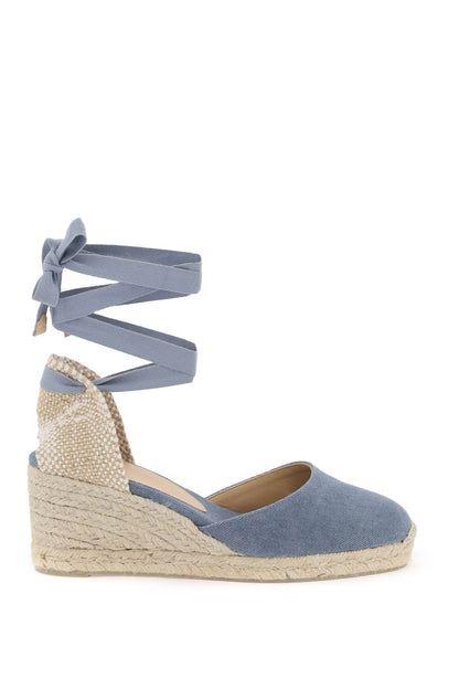 Carina Wedge Sandals  - Light Blue