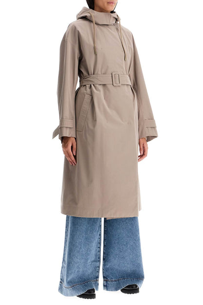 Waterproof Trench Coat With Inner Vest  - Neutro