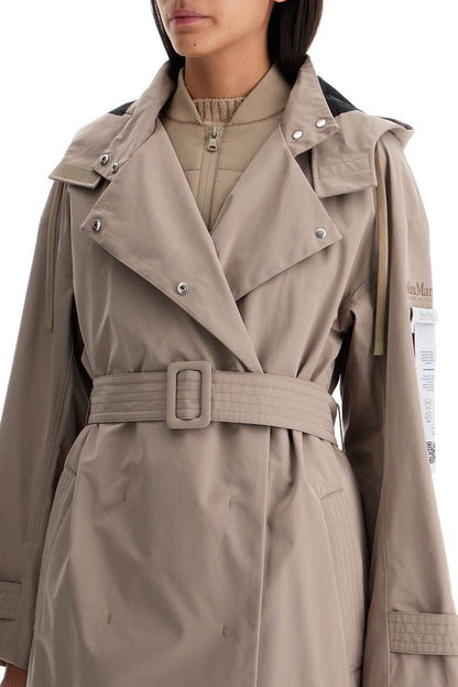 Waterproof Trench Coat With Inner Vest  - Neutro